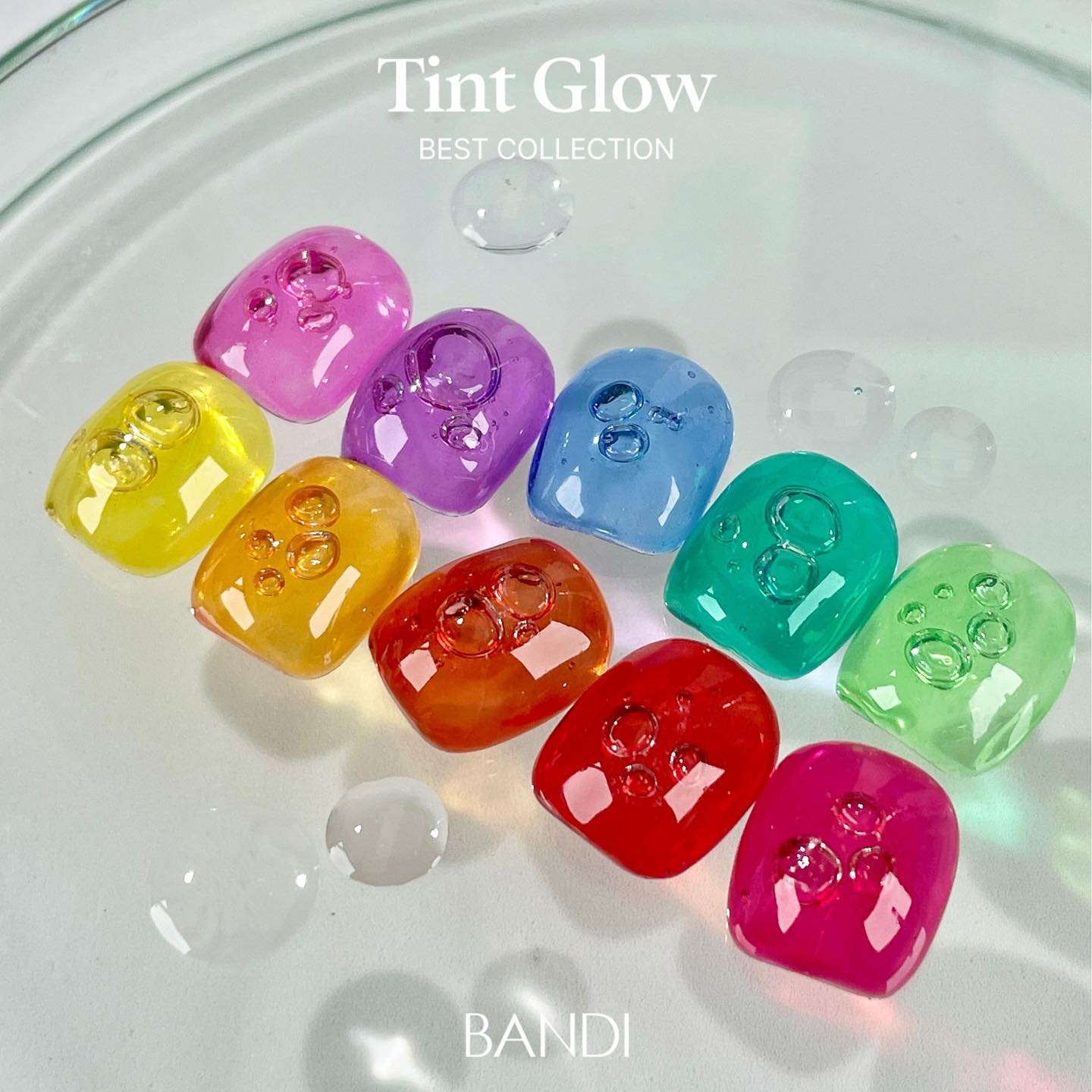 【オススメ商品】BANDI カラージェル セット Tint 10Colors + BP830 Silver Tail
