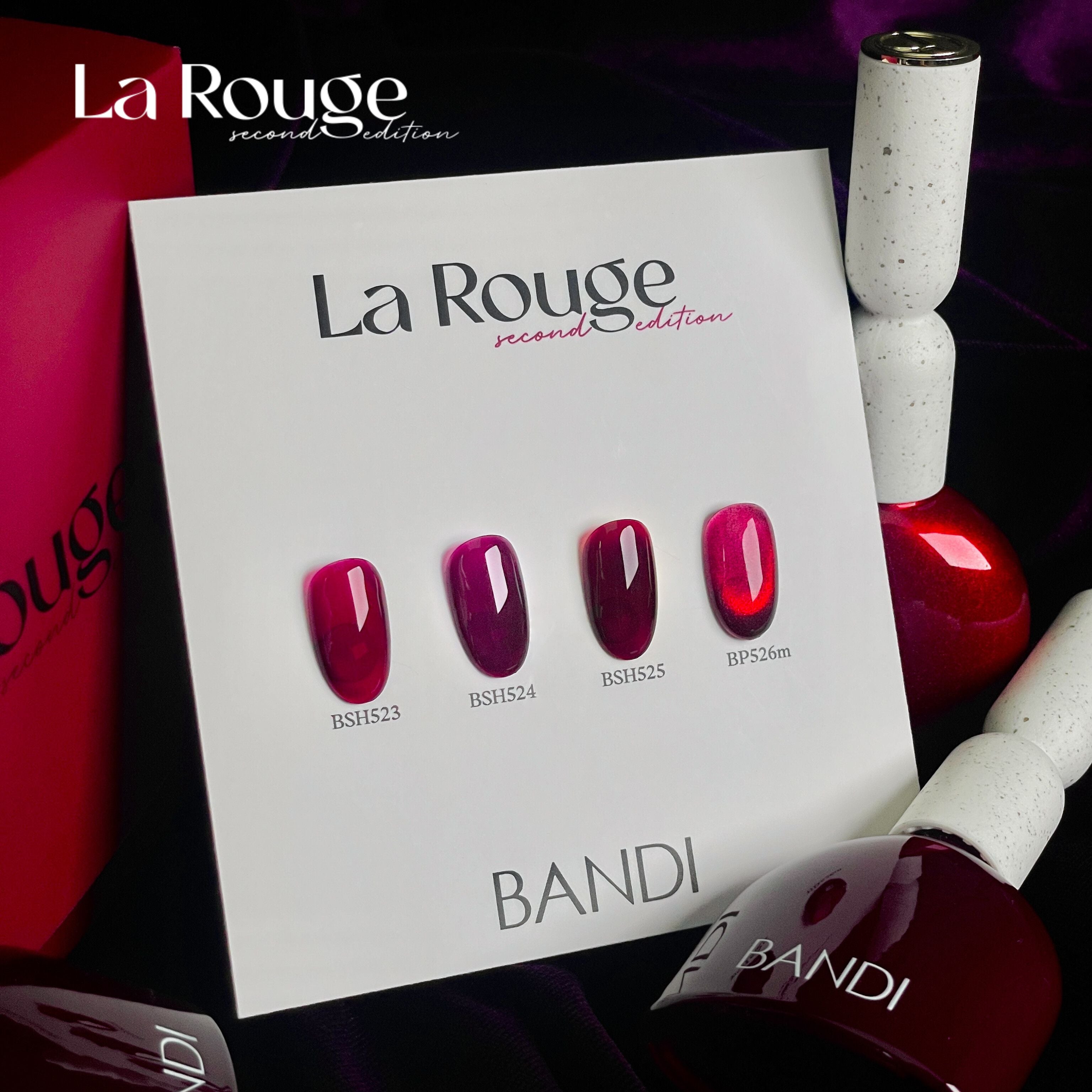 【セット箱なし】BANDI ジェル トレンドセット_23_2nd Edition LA ROUGE 4色（ラルージュ）