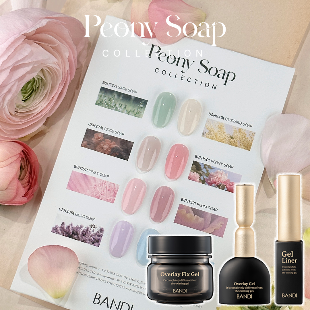 【10%off】[BANDI] Trend Set Peony Soap Set + Overlay 3種