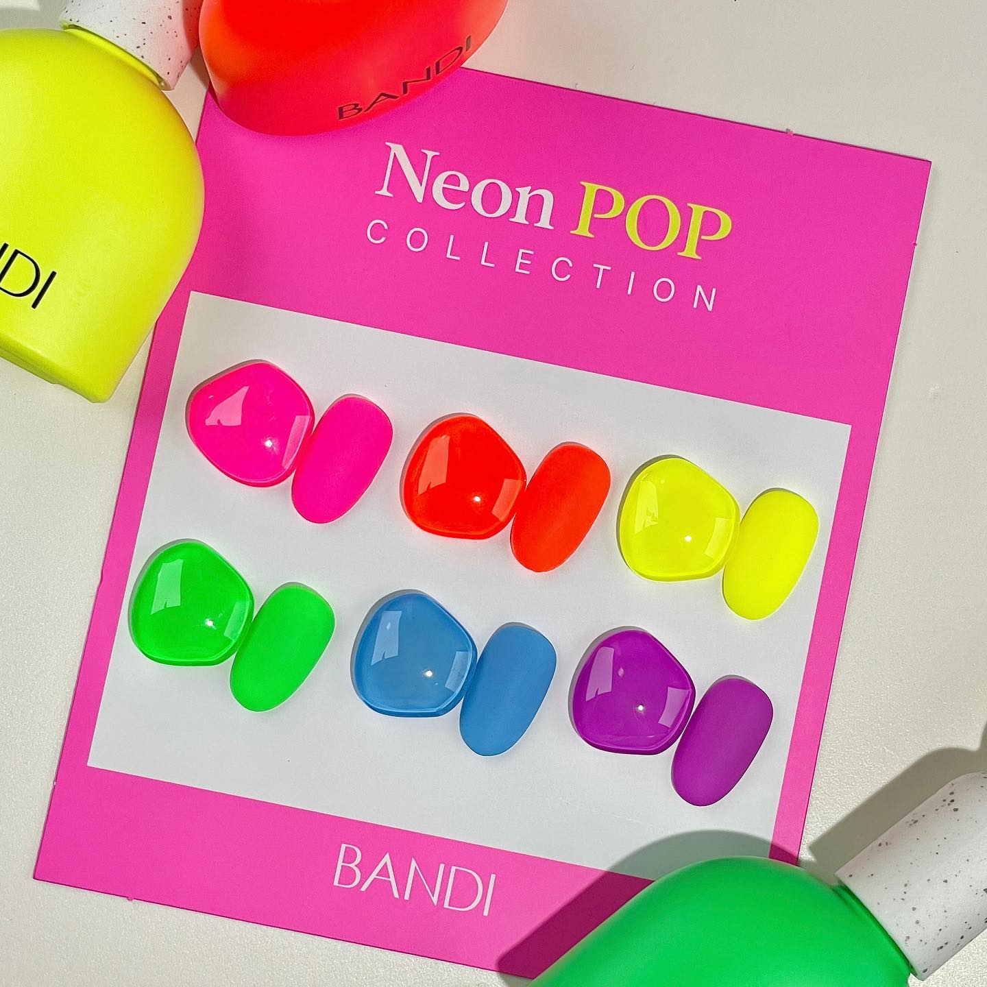 【オススメ商品】BANDI カラージェル セット Neon 10Colors